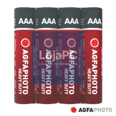 Pilha Zinco-Carvão R03/AAA 1.5V 4x AGFAPHOTO