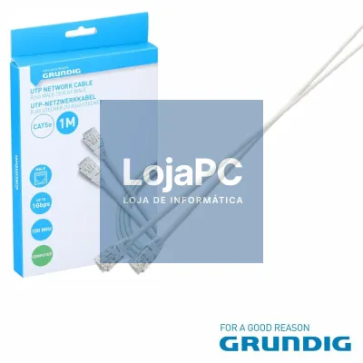 Cabo UTP CAT5E 1m Branco GRUNDIG