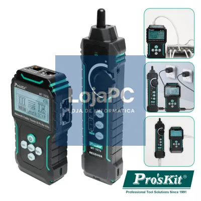 Testador De Cabos C/ LCD PoE e Gerador De Tons PROSKIT