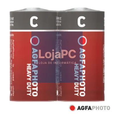 Pilha Zinco-Carvão R14/C 1.5V 2x AGFAPHOTO