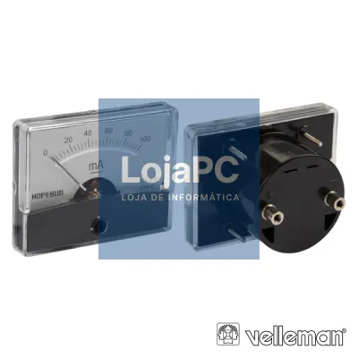 AMPERÍMETRO DE PAINEL 100MA DC VELLEMAN