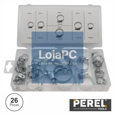 CONJUNTO BRAÇADEIRAS P/ MANGUEIRAS 26X PEREL