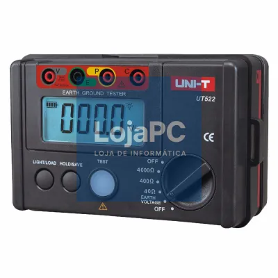 Medidor Digital de Resistência de Terra 0-4000Ohm UNI-T