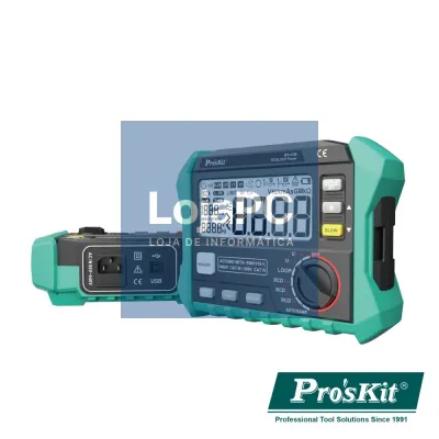 Testador de Segurança Elétrica RCD/LOOP PROSKIT