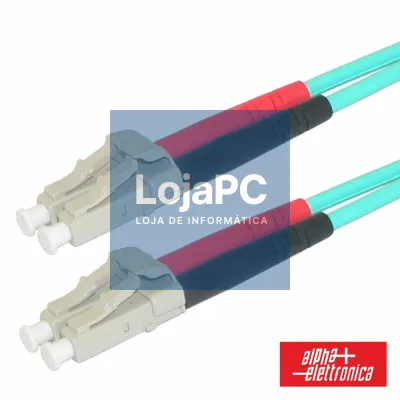 CABO FIBRA ÓPTICA MULTIMODO OM3 3MM LC/UPC-LC/UPC 1M ALPHA
