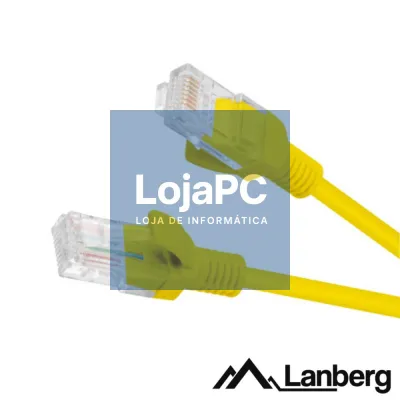 Cabo UTP CAT5E 1m Amarelo LANBERG
