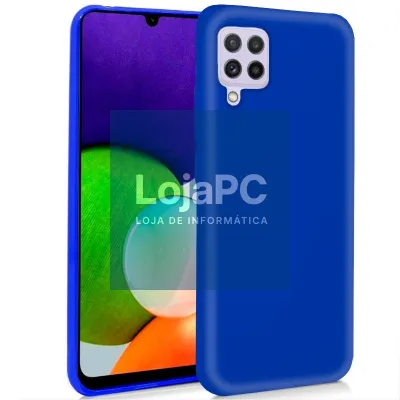 COOL Silicone Case for Samsung A225 Galaxy A22 4G (Blue)