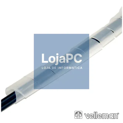 PROTECTOR DE CABO ESPIRAL TRANSPARENTE Ø6MM 10M VELLEMAN