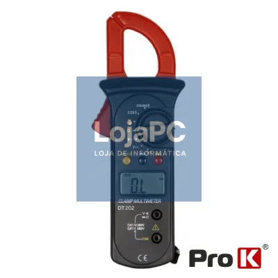 Pinça Amperimétrica Digital AC/DC 400A PROK