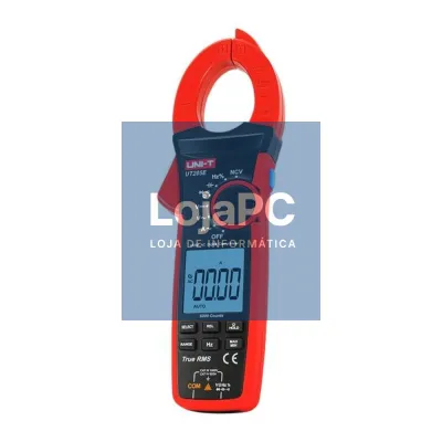 Pinça Amperimétrica Digital 1000A 600V 60MOhm NCV T-RMS