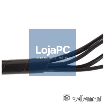 PROTECTOR DE CABO ESPIRAL PRETO 10M Ø 9MM VELLEMAN