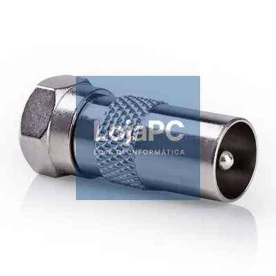 Ficha Adaptadora F Macho / Coaxial Macho 9.5mm