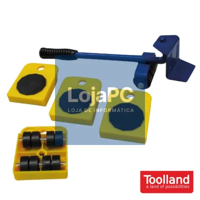 CONJUNTO 4 BASES P/ CARREGAR MOBILIÁRIO MAX 150KG TOOLLAND