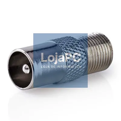 Ficha Adaptadora F Fêmea / Coaxial Macho