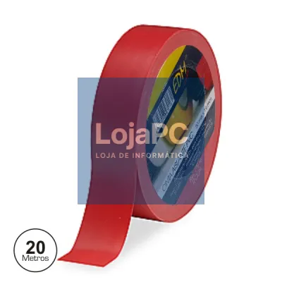FITA ISOLADORA VERMELHA 20M