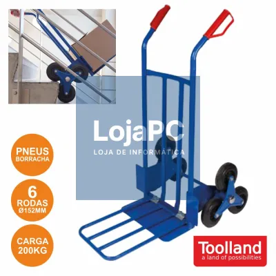 CARRINHO P/ TRANSPORTE EM ESCADAS C/ 6 RODAS TOOLLAND