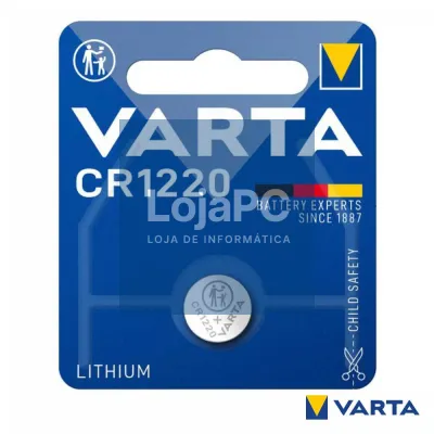 Pilha Lithium Botão CR1220 3V Blister VARTA