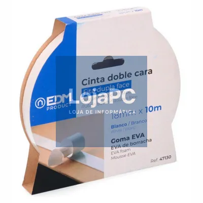 Fita Adesiva Dupla Face Extra Forte 18mm 10m