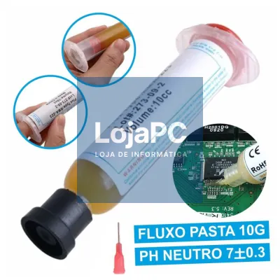 FLUXO EM PASTA P/ SOLDAR SERINGA 10GR AMTECH