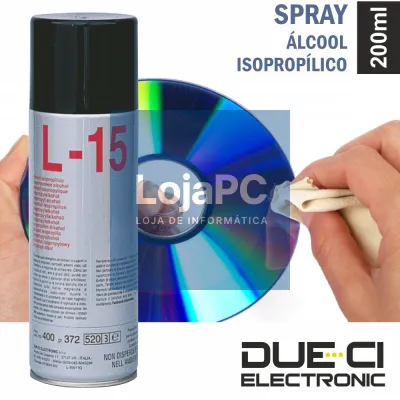 SPRAY DE 200ML ÁLCOOL ISOPROPÍLICO DUE-CI