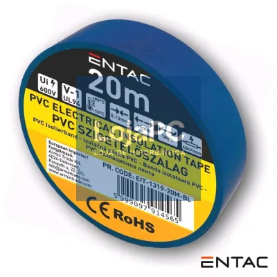 Fita Isoladora Azul 20M ENTAC