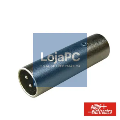 FICHA ADAPTADORA XLR 3P MACHO / XLR 3P MACHO