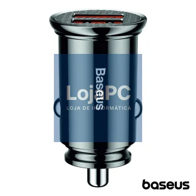 ADAPTADOR ISQUEIRO QUICK CHARGE3.0 2USB 12-24V 5A BASEUS