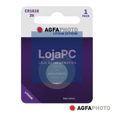 Pilha Lithium Botão CR1616 3V 1x Blister AGFAPHOTO