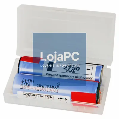 Bateria Lítio 18650 3.7V 2750MA C/ Patilhas Pack 2un SAMSUNG