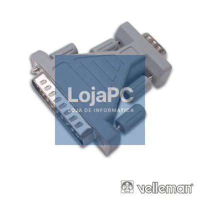 FICHA ADAPTADORA D-SUB 9P FÊMEA / D-SUB 25P MACHO