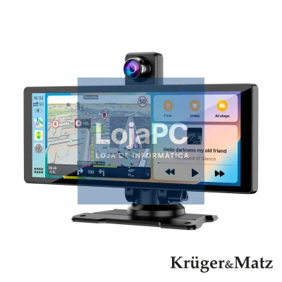 Monitor Auto 9" Carplay IOS/Android Câmara Estacionamento