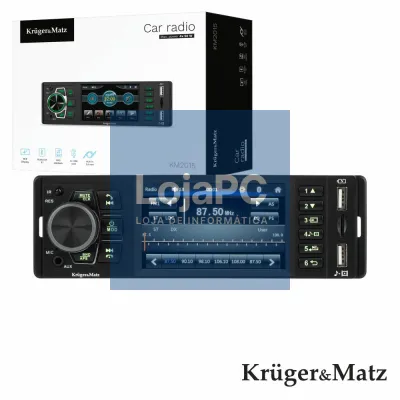 Auto-Rádio 4" FM Mp3 4x50W C/ BT/RDS/MP4/USB/Comando