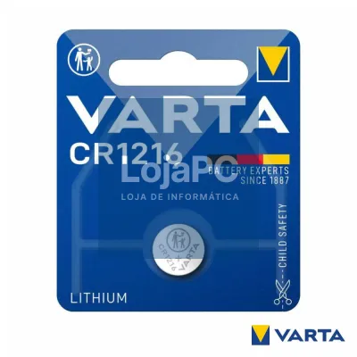 Pilha Lítio Botão CR1216 3V Blister VARTA