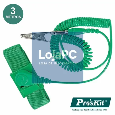 PULSEIRA ANTI-ESTÁTICA VERDE 3M PROSKIT