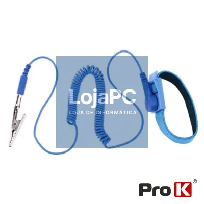 Pulseira Anti-Estática Azul 180cm PROK