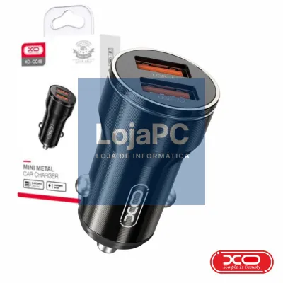 Adaptador Isqueiro 2x USB-A 2.4A Preto XO