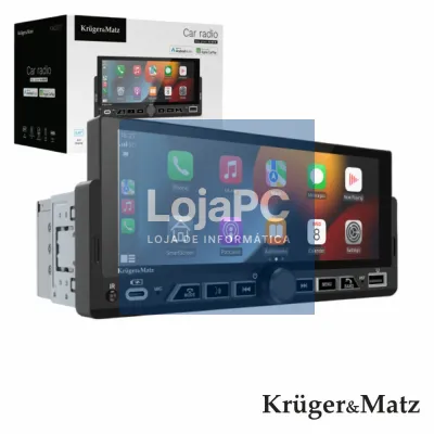 Auto-Rádio 1DIN 6.86" 60Wx4 C/ BT/FM/AUX/USB CarPlay/Android