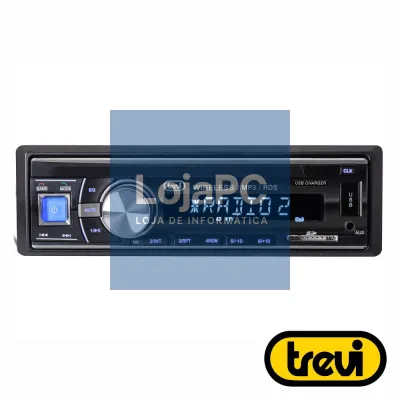 Auto-Rádio FM Mp3 4x7.5W C/ BT/RDS/AUX/USB/DAB TREVI
