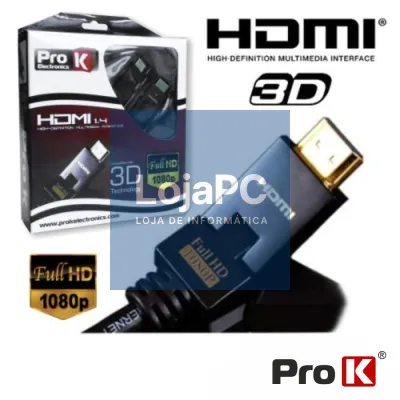 CABO PRO HDMI 1.4 DIGITAL NYLON FILTRO 5M PROK