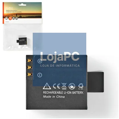 Bateria Suplente P/ Câmara De Ação 1000mAh NEDIS