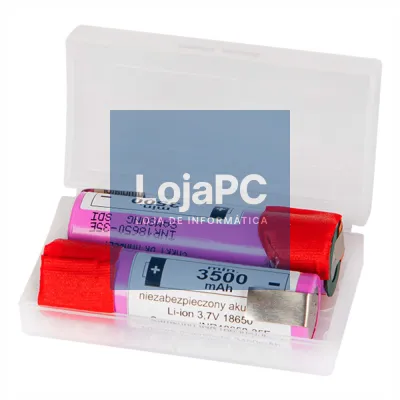 Pilha Lítio 18650 3.7V 3500MA C/ Patilhas Pack 2un SAMSUNG