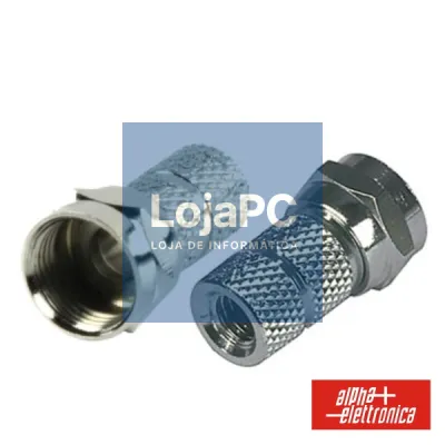 FICHA F FÊMEA NIQUELADA P/ CABO 3.2MM COM 1 O-RING