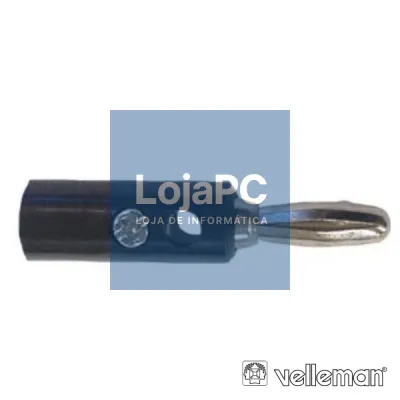 FICHA BANANA 4MM PRETA VELLEMAN