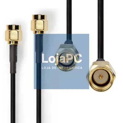 Cabo de Antena SMA Macho - SMA Macho 5m Preto