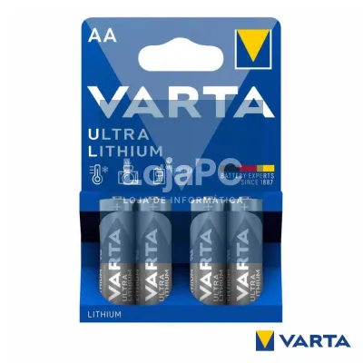 Pilha Lithium LR6/AA 1.5V 4x Blister VARTA
