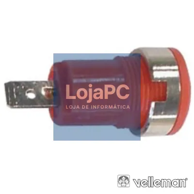 BORNE TERMINAL 4MM VERMELHO VELLEMAN