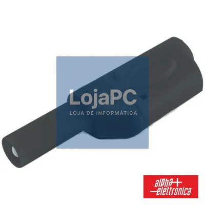 FICHA BANANA 4MM MACHO PRETO C/ COBERTURA