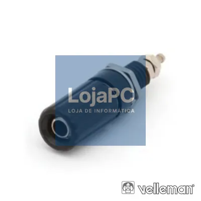 BORNE TERMINAL 44MM PRETO VELLEMAN