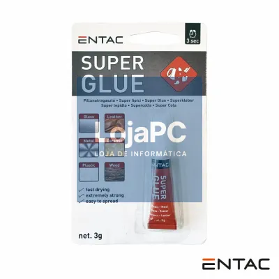 Tubo Super Cola Adesiva Multiusos 3G B1 ENTAC