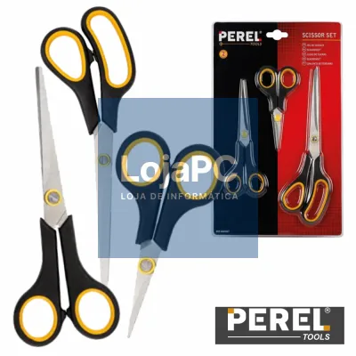 CONJUNTO 3 TESOURAS MULTIFUNÇÕES 130/200/250MM PEREL